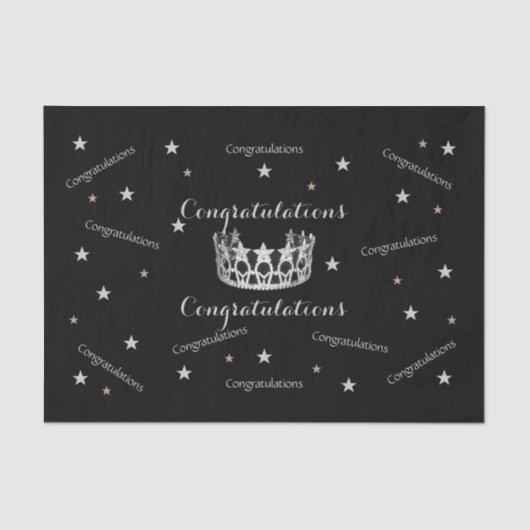 Miss America - Gratulations Tissue Paper Seidenpapier (Vorderseite)