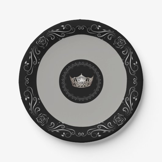 Miss America Gray Silver Crown 7" Teller (Vorderseite)