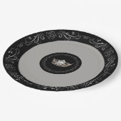 Miss America Gray Silver Crown 9" Teller (Schrägansicht)