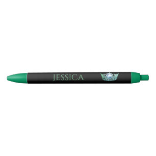 Miss America Green Crown Custom Tinte Pen Kugelschreiber