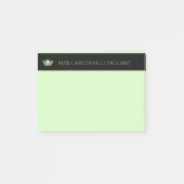 Miss America Green Crown & Name Post-it-Notes Post-it Klebezettel (Vorderseite)