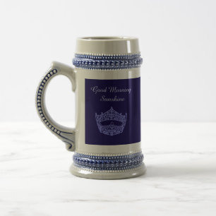 Miss America Guten Morgen Sonnenschein Krone Stein Bierglas