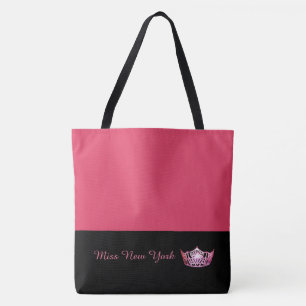Miss America Hot Pink Crown Tote Bag - Geranium Tasche