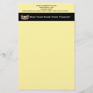 Miss America im Stil Custom Letterhead Briefpapier