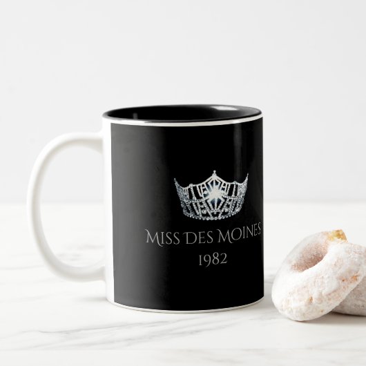 Miss America Individuelle Name Silver Crown Tasse (Mit Donut)