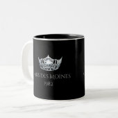 Miss America Individuelle Name Silver Crown Tasse (Vorderseite Links)