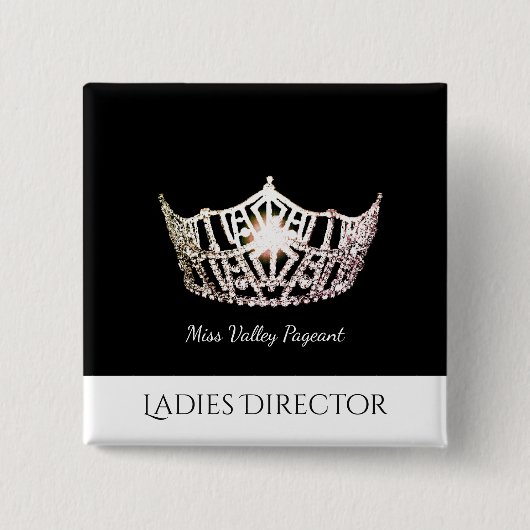 Miss America Ladys Director Custom Button Button (Vorderseite)