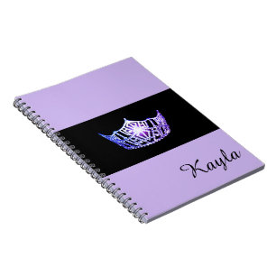 Miss America Lavender Crown Notebook - Individuell Notizblock