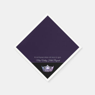 Miss America Lavender Crown Paper Napkins Serviette