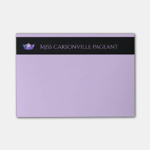 Miss America Lila Crown & Name Post-it-Notes Post-it Klebezettel