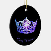 Miss America Miami Crown Round Ornament (Rechts)