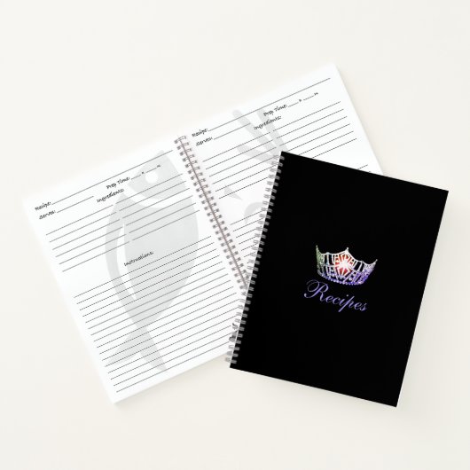 Miss America Multi Crown Custom Rezept Notebook Notizbuch (Innenseite)