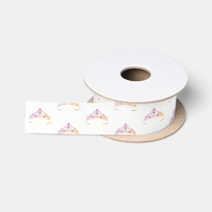 Miss America Multi Pink Tiara Crown Satin Ribbon Satinband