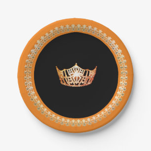 Miss America Orange 7" Paper Teller