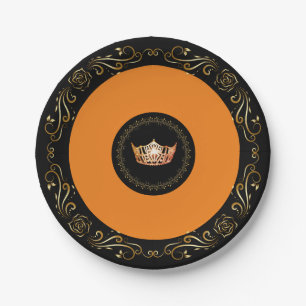 Miss America Orange Crown 7" Teller