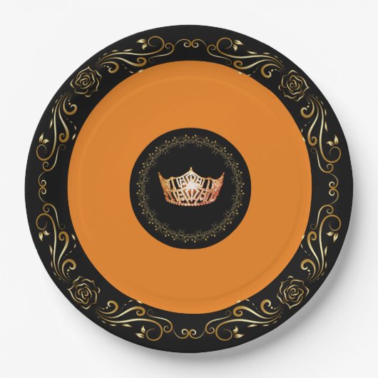 Miss America Orange Crown 9" Teller