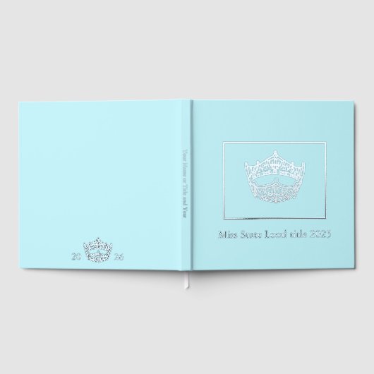 Miss America Pageant Crown Foil Scrapbook Gästebuch (Voll)