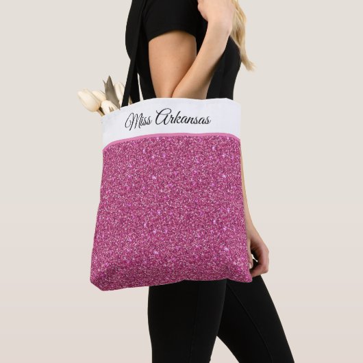 Miss America Pageant Imitate Glitzer Tote Bag Tasche (Von Nahem)