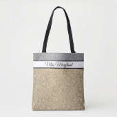 Miss America Pageant Imitate Glitzer Tote Bag Tasche (Vorderseite)