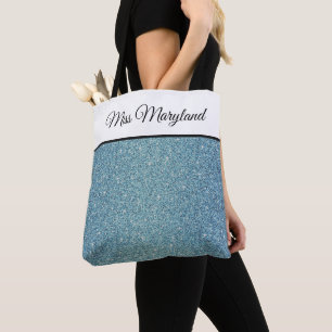Miss America Pageant Imitate Glitzer Tote Bag Tasche