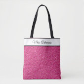 Miss America Pageant Imitate Glitzer Tote Bag Tasche (Vorderseite)