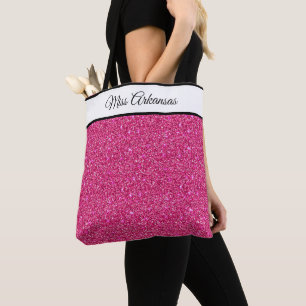 Miss America Pageant Imitate Glitzer Tote Bag Tasche