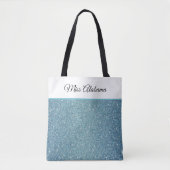 Miss America Pageant Imitate Glitzer Tote Bag Tasche (Vorderseite)