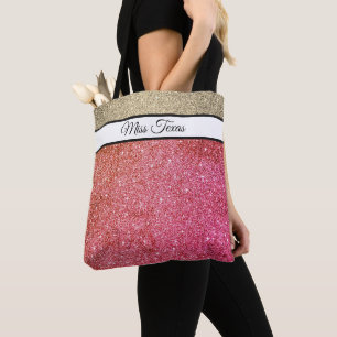 Miss America Pageant Imitate Glitzer Tote Bag Tasche