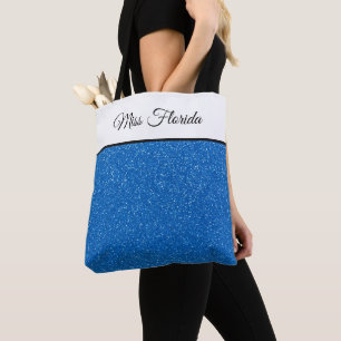 Miss America Pageant Imitate Glitzer Tote Bag Tasche