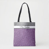 Miss America Pageant Imitate Glitzer Tote Bag Tasche (Vorderseite)
