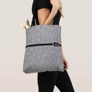 Miss America Pageant Tiara Glitzer Tote Bag Tasche