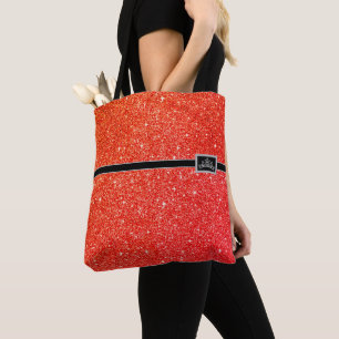 Miss America Pageant Tiara Glitzer Tote Bag Tasche