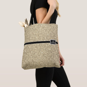 Miss America Pageant Tiara Glitzer Tote Bag Tasche