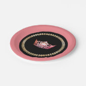 Miss America Pink Coral Crown 7" Teller (Schrägansicht)