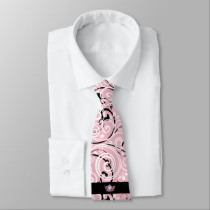 Miss America Pink Crown Men Geblüht Krawatte