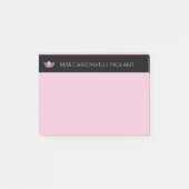 Miss America Pink Crown & Name Post-it-Notes Post-it Klebezettel (Vorderseite)