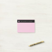 Miss America Pink Crown & Name Post-it-Notes Post-it Klebezettel (Auf Schreibtisch)