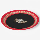 Miss America Red Gold Crown 9" Teller (Schrägansicht)