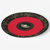 Miss America Red Gold Crown 9" Teller (Schrägansicht)