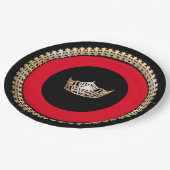 Miss America Red Gold Crown 9" Teller (Schrägansicht)