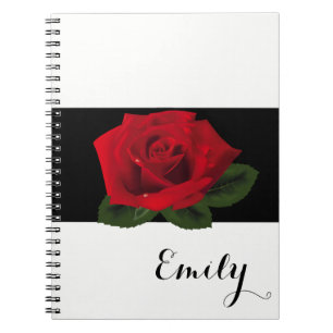 Miss America Rote Rose Notebook - Individuelle Nam Notizblock
