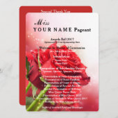 Miss America Rote Rose Pageant Awards Ball Program Programm (Vorne/Hinten)