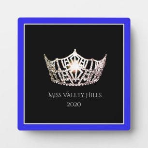 Miss America Silver Crown Awards Plaque Fotoplatte