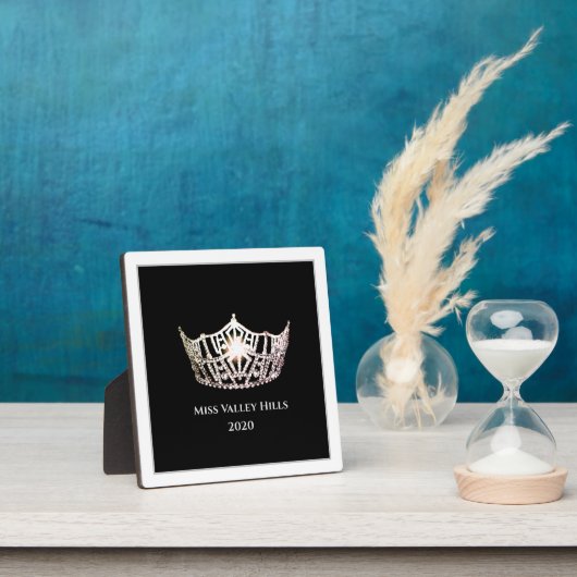 Miss America Silver Crown Awards Plaque Fotoplatte (InSitu)