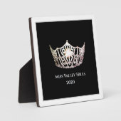 Miss America Silver Crown Awards Plaque Fotoplatte (Vorderseite)