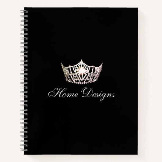 Miss America Silver Crown Custom Graph Notebook Notizblock (Vorderseite)