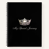Miss America Silver Crown Custom Journal-Notebook Notizblock (Vorderseite)