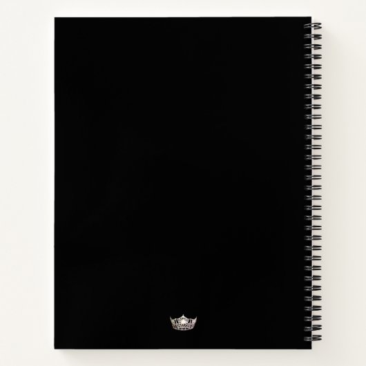 Miss America Silver Crown Custom Journal-Notebook Notizblock (Rückseite)