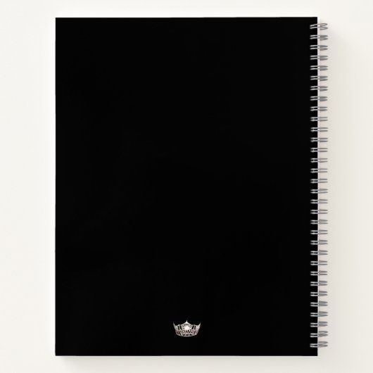 Miss America Silver Crown Custom Journal-Notebook Notizblock (Rückseite)