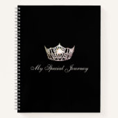 Miss America Silver Crown Custom Journal-Notebook Notizblock (Vorderseite)
